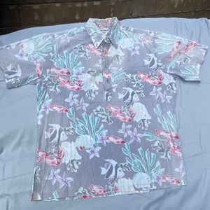 Cooke Street Honolulu HAWAIIAN MEN’s M Shirt Sea Life Short Sleeve